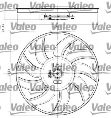 VALEO 696350 Fan, radiator
